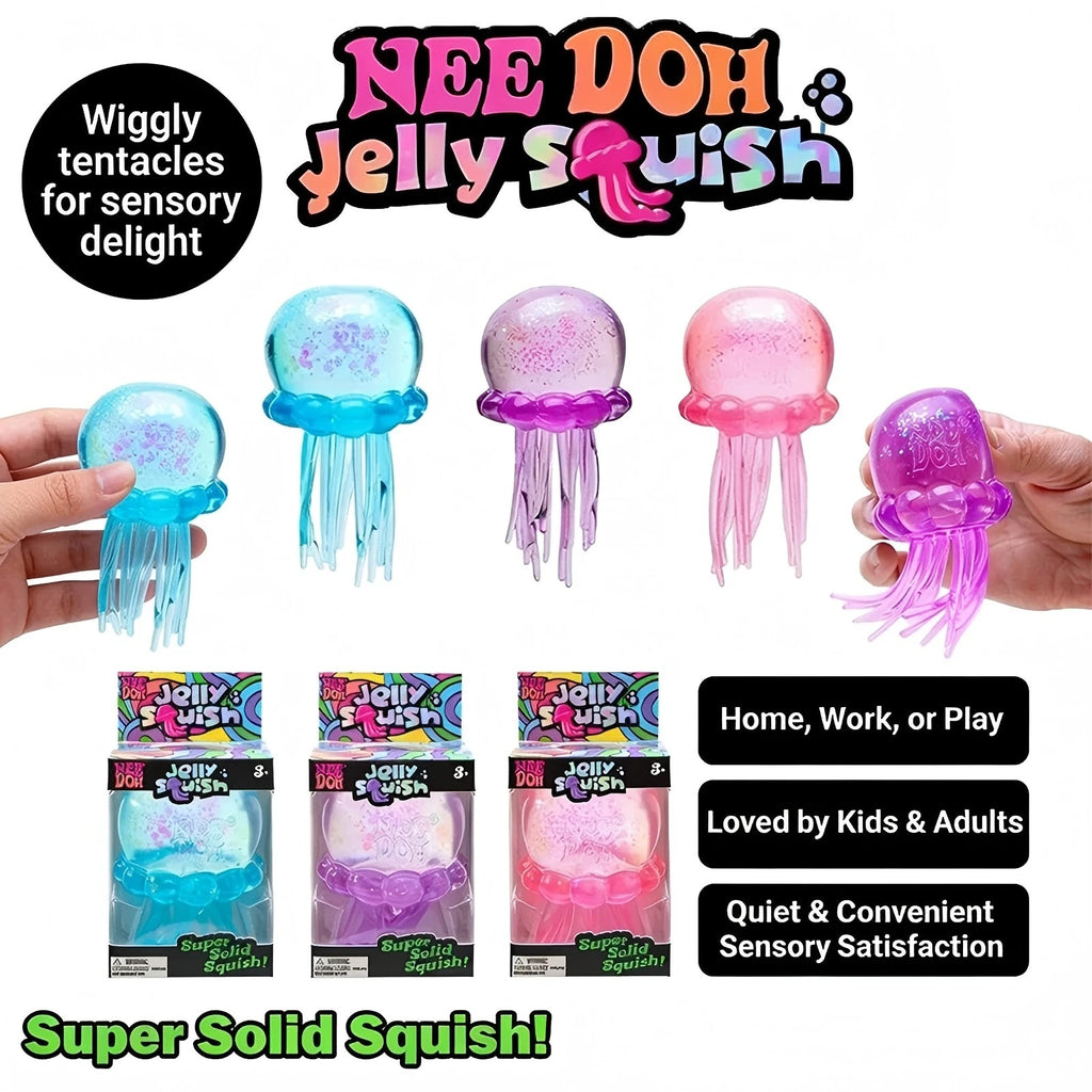 Soft Jelly Squish Toy with Wiggly Tentacles – Sensory Fidget for Kids & Adults