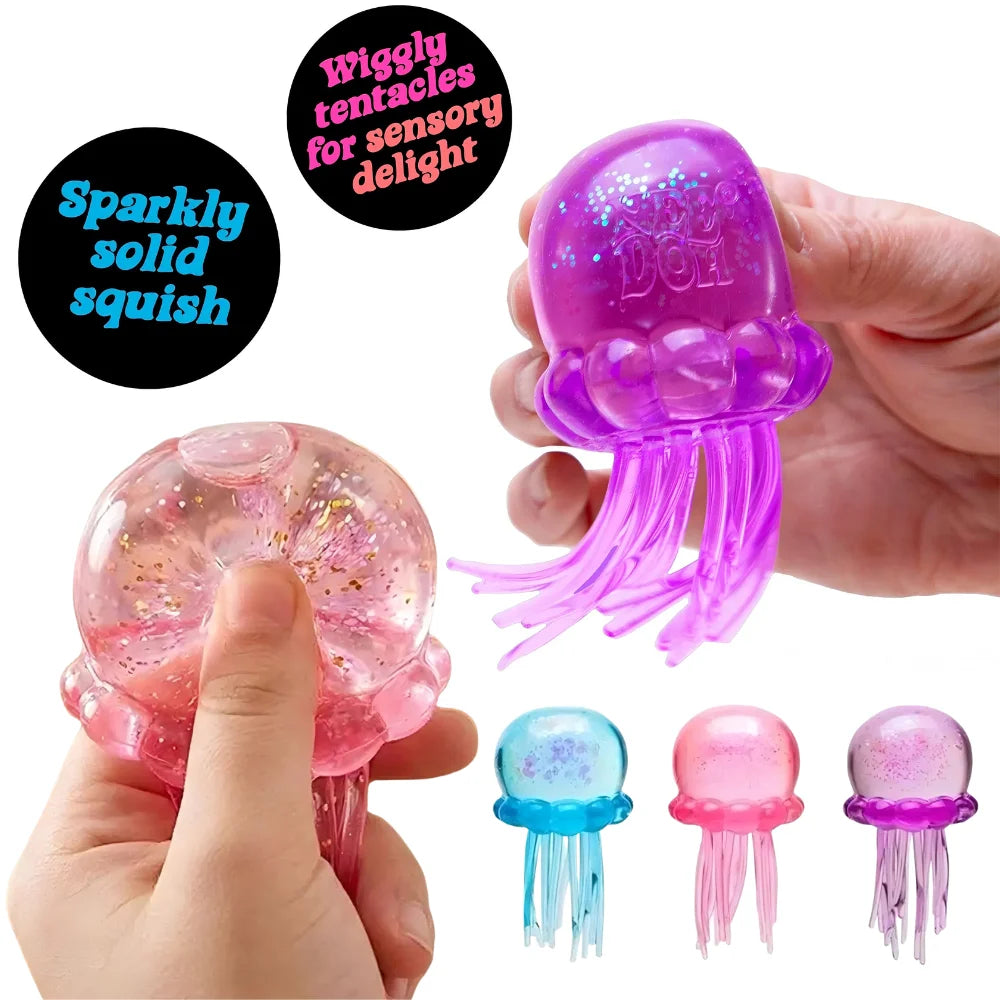 Soft Jelly Squish Toy with Wiggly Tentacles – Sensory Fidget for Kids & Adults
